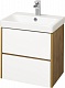 Акватон Мебель для ванной Сканди 55 дуб рустикальный, белая – фотография-9